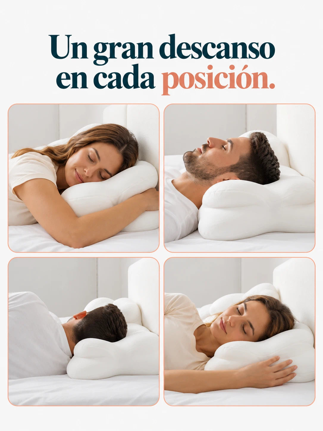 Almohada Cervical Nube® | La almohada que se adapta a tu cuello