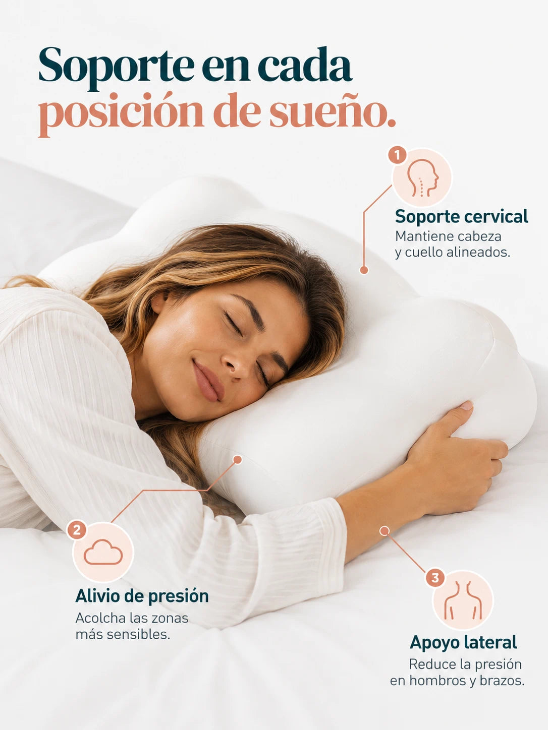 Almohada Cervical Nube® | La almohada que se adapta a tu cuello